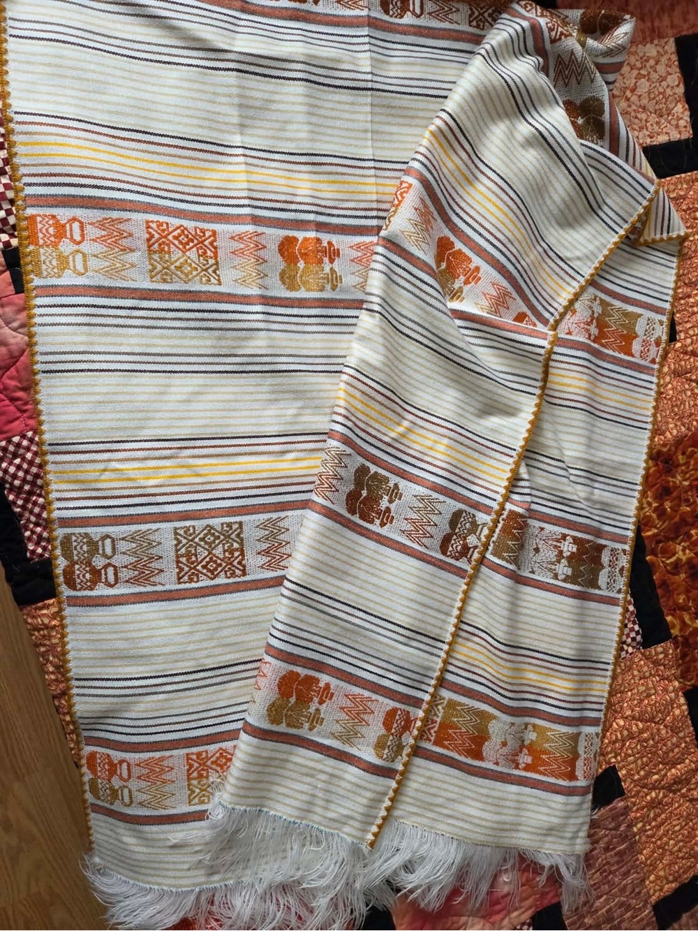 Handwoven Guatemalan Mayan table runner